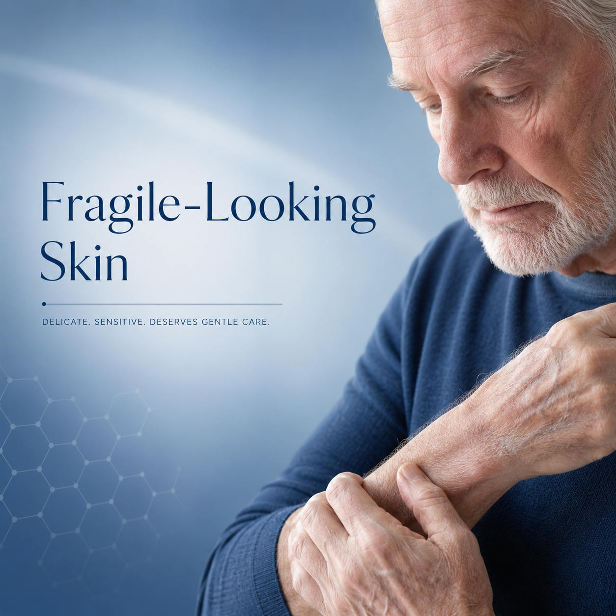 Fragile-looking skin